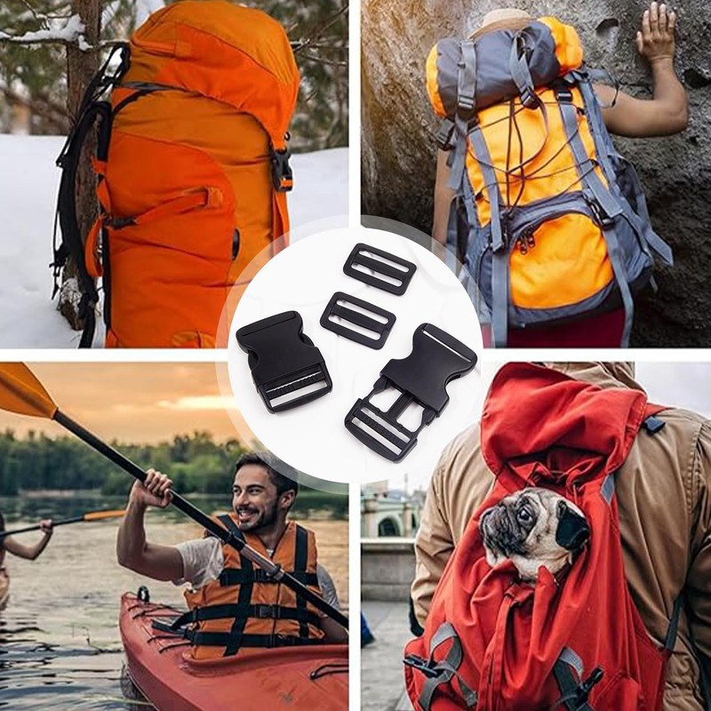 Luxiremi Plastic Side Release Buckles Heavy Duty Plastic Buckle Clips