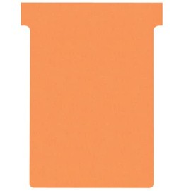 Nobo Card Board Accessory T-Cards, Size 1.5, Pack of 100 Index 3 Orange