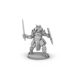 Dragonborn PAladin With a Belly Tabletop DND Gaming Miniature