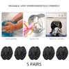 PlasMaller - 5 pares de cubiertas de zapatos reutilizables, lavables,
