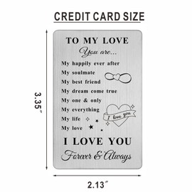 To My Love Gifts - I Love You Gifts - Soulmate Gifts for Birthday Anniversary Christmas Presents