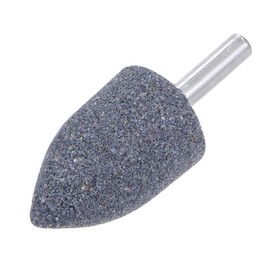 sourcing map 2pcs Abrasive Mounted Stone 1/4" Shank 1" Dia Conical Corundum Grinding and Polishing Head for Engraving Rotary Tool