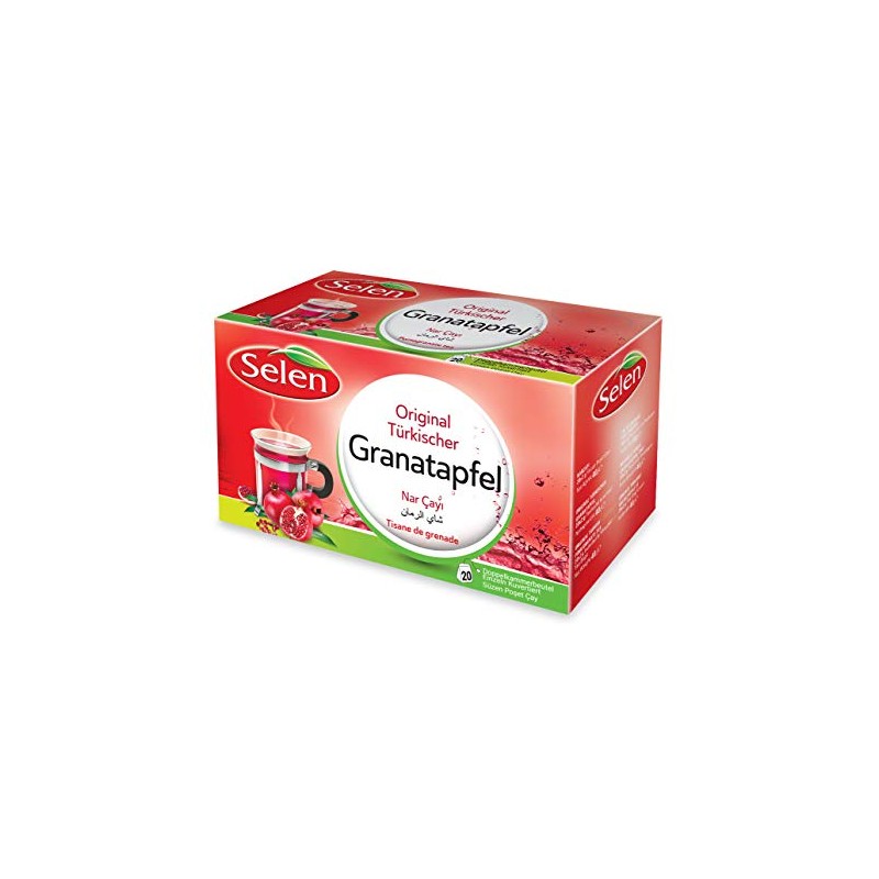 Selen Melograno turco originale, 20 Individually Wrapped Tea Bags -