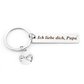 Nsetriu Dad Gift Christmas, New Year's Eve Gifts Keyring Dad Gift For Dad Gifts Father's Day From Daughter Men's Day Gift Dad Birthday Father's Day Gifts For Dad, Ich Liebe Dich, Papa