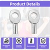 LJZP 16Pcs Wire Rope Eyelets Replacement End Terminal for 5mm/6mm