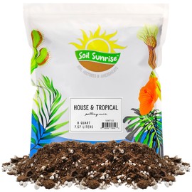 Soil Sunrise Tropical House Plant Potting Mix (8 Quarts); Ideal for Indoor/Outdoor Container Gardening