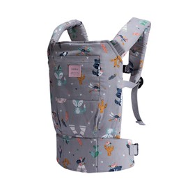 Bebamour Mini Baby Carrier, Cotton Baby Carrier, 2-Way Doll Parts, Pretend Play, Birthday Gift (Gray)