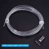 PATIKIL 3mm 3.0m PMMA Side Glow Fiber Optic Cable Kit,