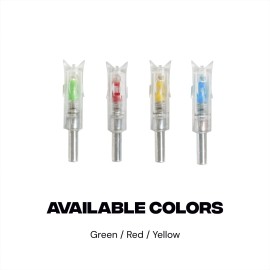 BALLISTA 8.8 mm LED Lighted Nocks for Crossbow Bolts - Green Red Yellow Blue 3pc - Green