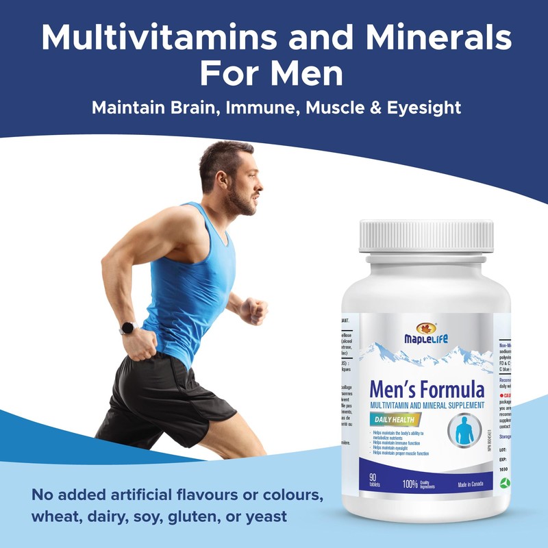 MapleLife Nutrition – Men’s Formula – Multivitamin & Minerals for