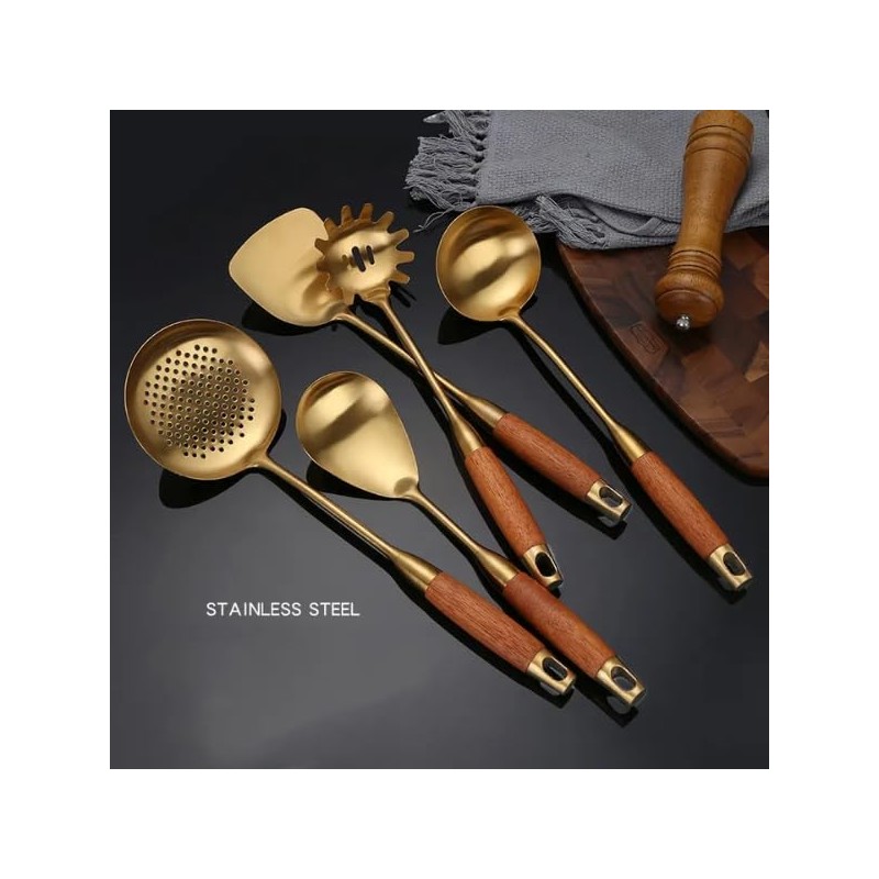 Heavy-Duty Stainless Steel Utensil Set – Spatula & Spoon for