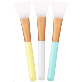 Kit de 3 Brochas de Silicona para Mascarillas Faciales - Pinceles Aplicadores Suaves para Cremas, Arcilla y Serums - Herramienta de Belleza Higienica y Reutilizable