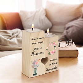 Gifts for Women, Best Friends Birthday Gifts for Women Men Candlestick, Friendship Valentines Day Gifts for Her, Inspirational You are Awesome Proud of You Gifts for Women Colleagues