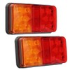 2Pcs 12V 10LED Waterproof Truck Trailer Truck Tail Light Car