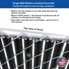 FenceSource Wave Slat (9 Colors) Single Wall Bottom Locking Privacy