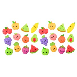 Curious Minds Busy Bags Set of 24 Fruit Mochi Squishy - Adorable Cute Kawaii - Cute Individually Wrapped Toys - Sensory, Stress, Fidget Party Favor Toy (Set of 24 (2 Dozen))