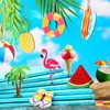 LQTSLFM Summer Wooden Pendants, Pack of 20, Decorative Hawaii Pendants,