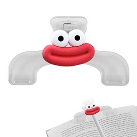 nalaina Book Clip, Transparent Plastic, Decorative, Convenient for Documents, Textbook Clip, Study, Clip, Stationery, Easy to Use, Durable, Paper, Documents, Convenient, Office Supplies, Study