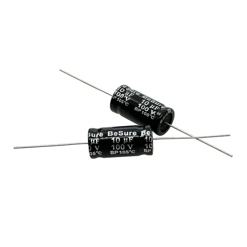 Cermant 2Pcs 100v 10UF Electrolytic Non-Polarized Crossover Capacitor Frequency Divider