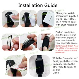 Aemus Compatible for Garmin Venu 3S Screen Protector (3 Pack) Smart Watch 3D Full Coverage Protective Film