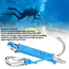 Diving Hooks Stainless Steel Double Reef Hook with Spiral Coil