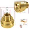 DearChan Swimming Pool Spa Brass Deck Jet Fountain Crown Nozzle