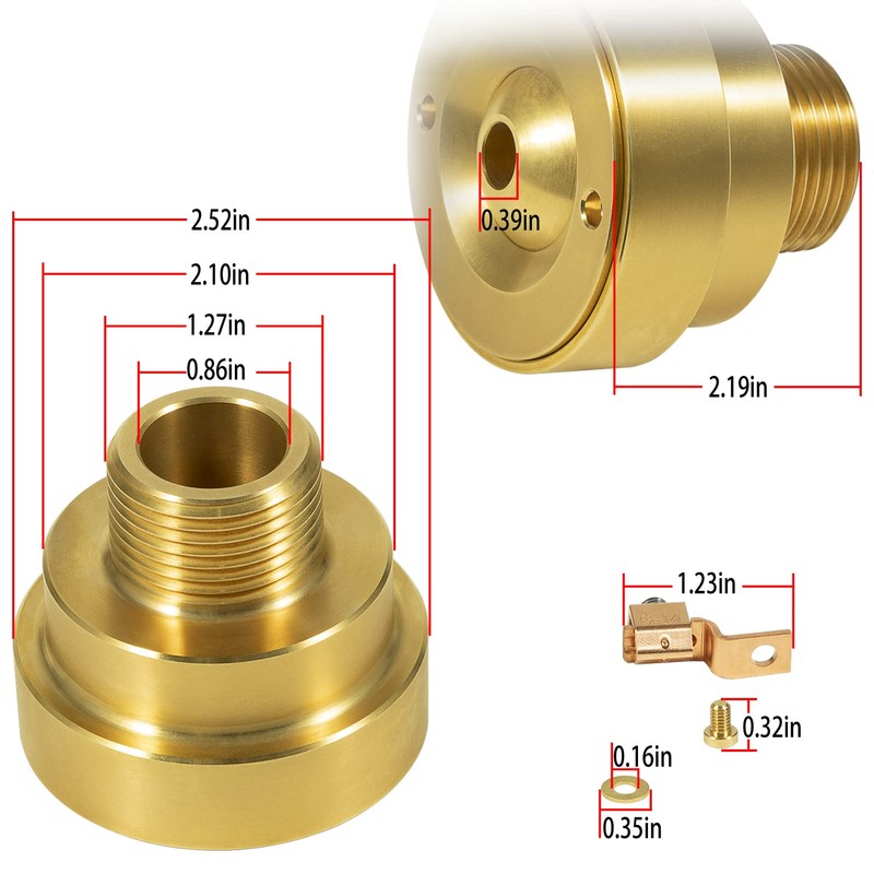 DearChan Swimming Pool Spa Brass Deck Jet Fountain Crown Nozzle