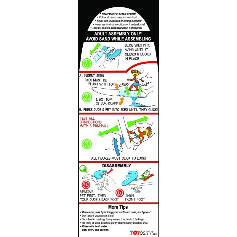 Surfer Dudes Bali Bobbi Wave Powered Beach Toy Award Winning