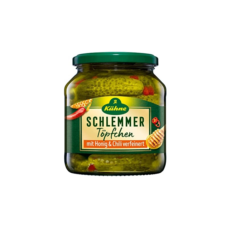 Kühne Cucumbers Gourmet Pot Honey Chili 580 ml