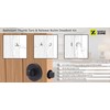 HANDLEZONE® Bathroom Toilet Door Thumb Turn and Release Bullet Round