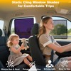 XCBYT 4-Pack Car Window Shades for Baby & Driver- Static