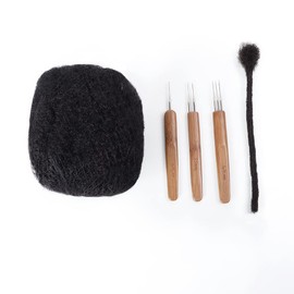 Orientfashion Afro Kinkys Bulk Human Hair For Dreadlock Extensions, Afro Crochet Hair For Black Women,10 Inch 30g 1Pack Human Hair Afro Bulk,Repair Locs,Twist Braiding,Crochet Hair For Black