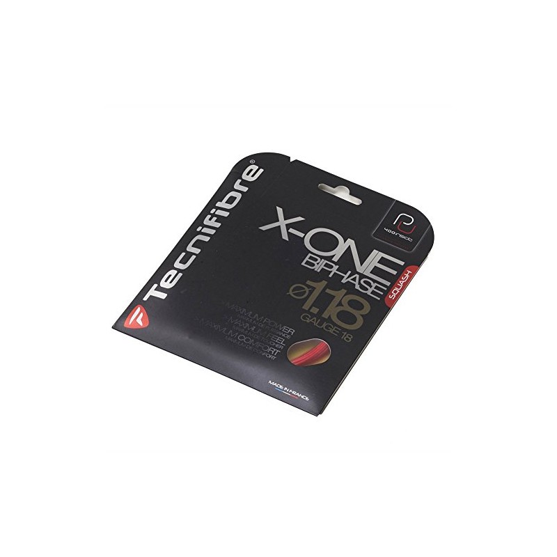 Tecnifibre X-One Biphase (18-1.18mm) Squash String (Red)