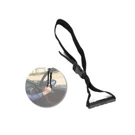 Manija de puerta de coche para personas mayores, asa de asistencia de transferencia portátil, barra de agarre de coche, dispositivo de asistencia, ajustable, para discapacitados, movilidad, ayuda de pie (negro)