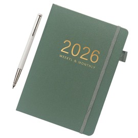 Writing Journal - 2026 Diary Book 144 Sheets - Hardcover Notebook A5 Calendar for Travel College Graduation Home Business Workplace School Study Meeting