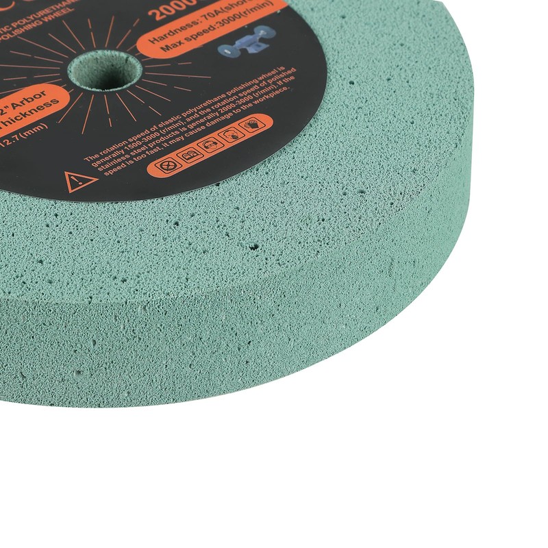 Elastic Polyurethane Buffing Wheels 6 Inch 2000 Grit. for Mirror