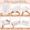 Anscher 24 Counts Mini Cupcake Boxes with Window 14x10x4 Inch