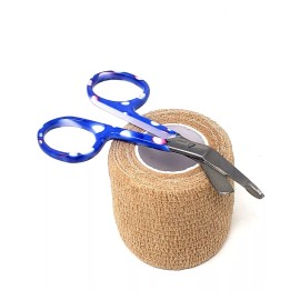 High Tech Instruments 2" Self Adhesive Bandage Gauze Rolls + 3.5" Bandage Scissors Stainless Steel New