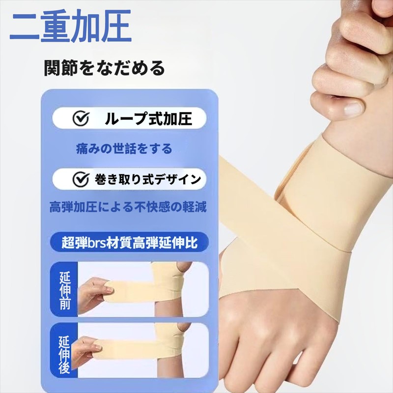 Clcyricher Wrist Support, Thin, Fixed, Lightweight Support, Slim Hard Plus,