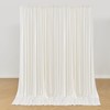 20ft x 10ft Ivory Backdrop Curtains for Parties Weddings, Wrinkle