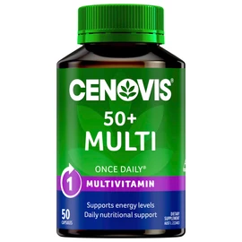 Cenovis 50 Plus Multi - All-in-One Multivitamin - Daily Nutritional Support for People 50 Years and Over, 50 Capsules