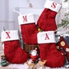 Creative Christmas Knit Stocking Tree Ornament with Lettering One Size / Small Knit Stocking - Letter K 5ea