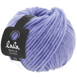 LANA GROSSA Lovely Cotton lala Berlin Soffilo with Cotton, Hand Knitting Yarn Made of 75% Virgin Wool (Merino) and 25% Cotton, 50 g Wool for Knitting and Crocheting, 90 m Yarn
