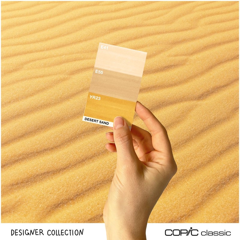 Copic Classic Deisgner Collection, Set of 3 Coloured Marker Pens,