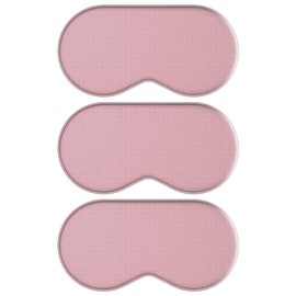 SMUG Satin Sleep Mask & Eye Mask - Deep Dream Sleep Masks for Women & Men - Soft Sleeping Eye Mask to Nourish Skin, & Reduce Dark Circles - Eye Sleep Mask to Block Out Light - Pink 3-Pack