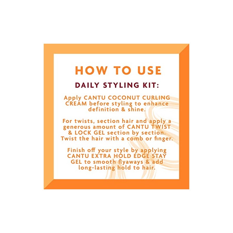 Cantu Coconut Twist Bundle, 3 Count