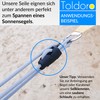 Toldoro® Rope 5 m and diameter 6 mm grey including