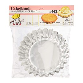 Tiger Crown Aluminum Foil Round Madeleine Small 30 Pieces # ,442