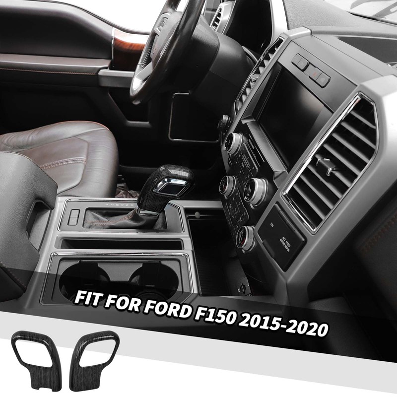 Jimen Fit for Ford F150 2015-2020, Gear Shift Knob Cover