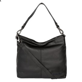 zarolo Women's Leather Bag, Shopper Bag, Hobo Bag, Shoulder Bag, Shoulder Bag, Robust Genuine Leather Vinatge, Cross Body, Handbag, black